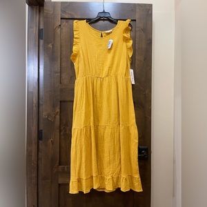 NWT Indigo Rose Bright Yellow Summer Dress-2X